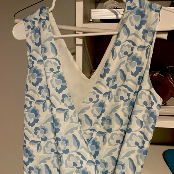 J. McLaughlin Cerise Linen Wrap Dress S - Picture 3 of 4